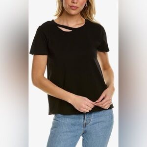 PHILANTHROPY Harlow distressed tee! Women’s small - Black!  Great shape!